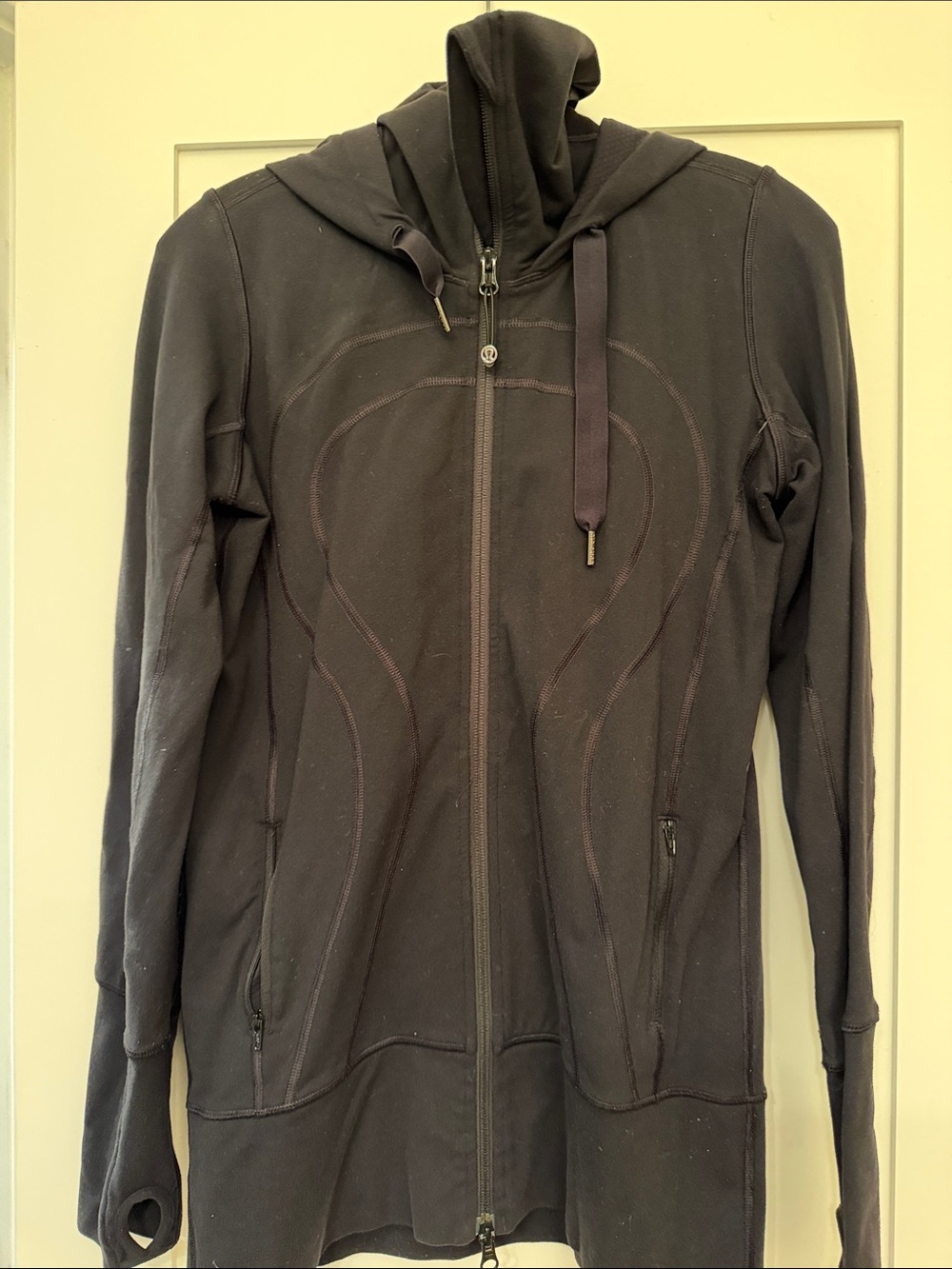lululemon athletica Black Full-Zip Hooded Jacket